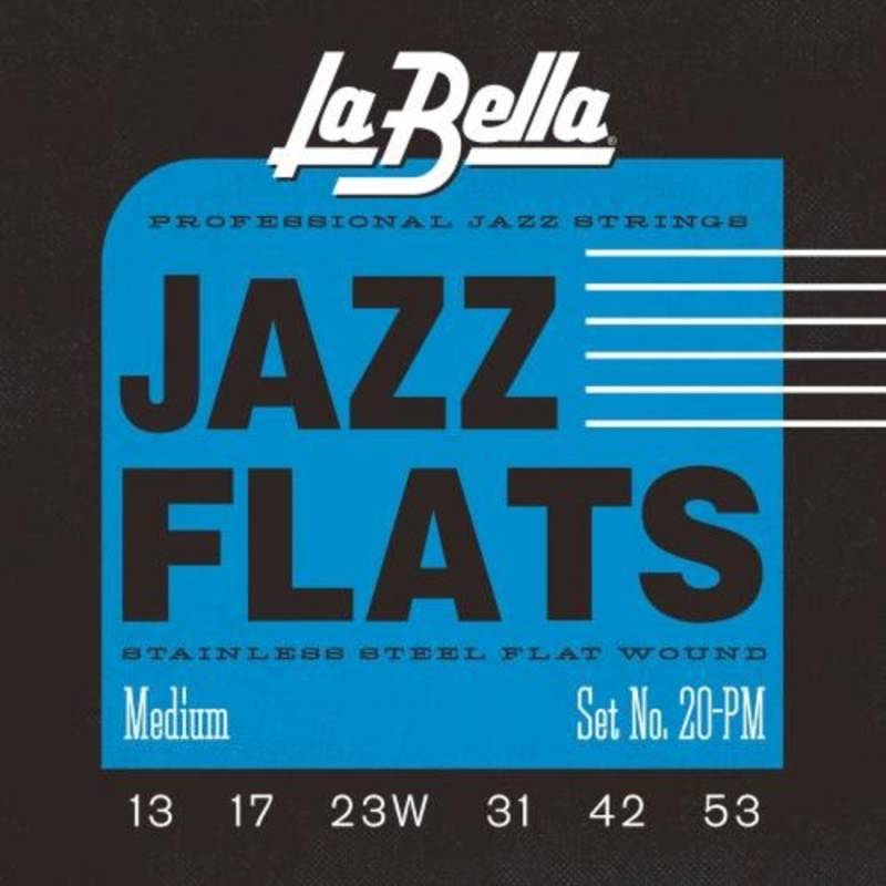 Струни для електрогітари La Bella 20PM Jazz Flats Medium 13/53