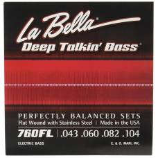 Струны для бас-гитары La Bella 760FL Flat Wound Stainless Steel 43/104