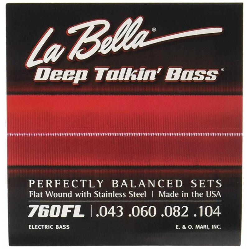 Струни для бас-гітари La Bella 760FL Flat Wound Stainless Steel 43/104