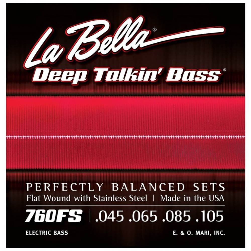 Струни для бас-гітари La Bella 760FS Flat Wound Stainless Steel 45/105