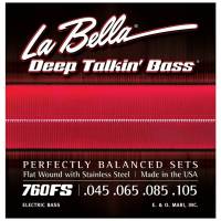 Струни для бас-гітари La Bella 760FS Flat Wound Stainless Steel 45/105
