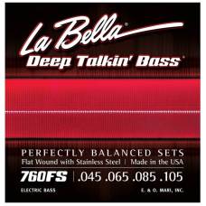 Струни для бас-гітари La Bella 760FS Flat Wound Stainless Steel 45/105