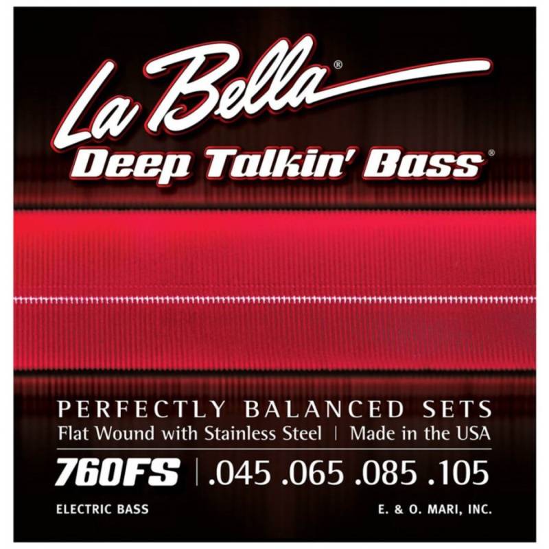 Струни для бас-гітари La Bella 760FS Flat Wound Stainless Steel 45/105
