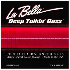 Струны для бас-гитары La Bella 760RM-B Flat Wound Stainless Steel 5-Strings 44/128
