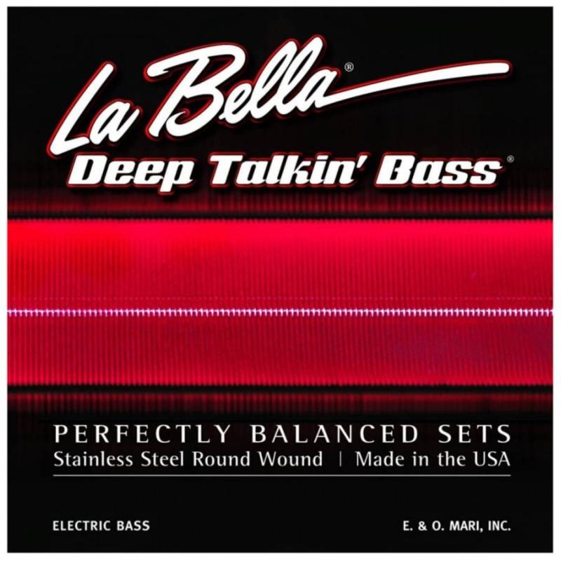 Струны для бас-гитары La Bella 760RM-B Flat Wound Stainless Steel 5-Strings 44/128