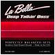 Струны для бас-гитары La Bella 760RM-B Flat Wound Stainless Steel 5-Strings 44/128