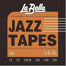 Струны для электрогитары La Bella 800L Black Nylon 12/56