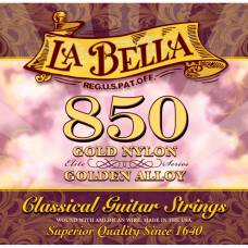 Струны для классической гитары La Bella 850 Elite Nylon Golden Alloy Medium