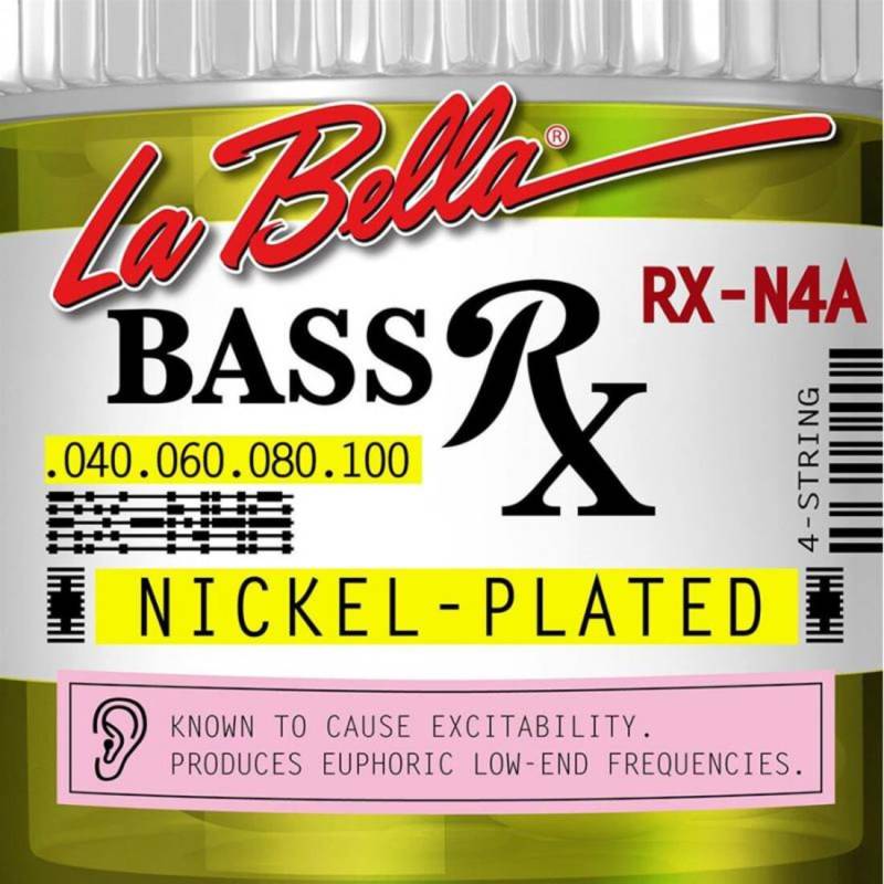 Струны для бас-гитары La Bella RX-N4A Nickel-Plated 40/100