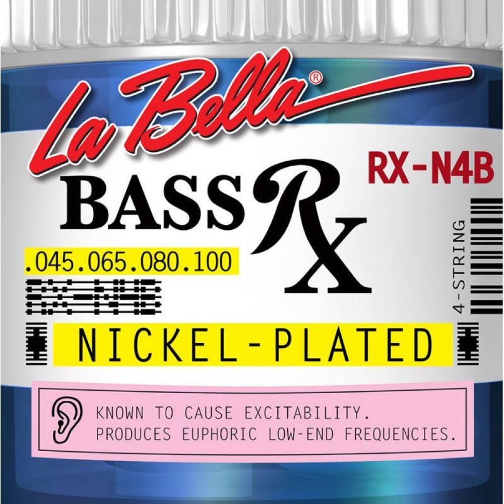 Струны для бас-гитары La Bella RX-N4B Nickel-Plated 45/100