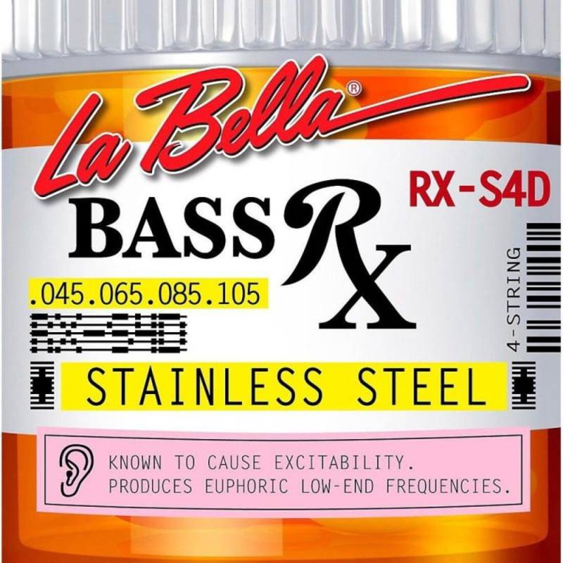 Струны для бас-гитары La Bella RX-S4D Stainless Steel 45/105