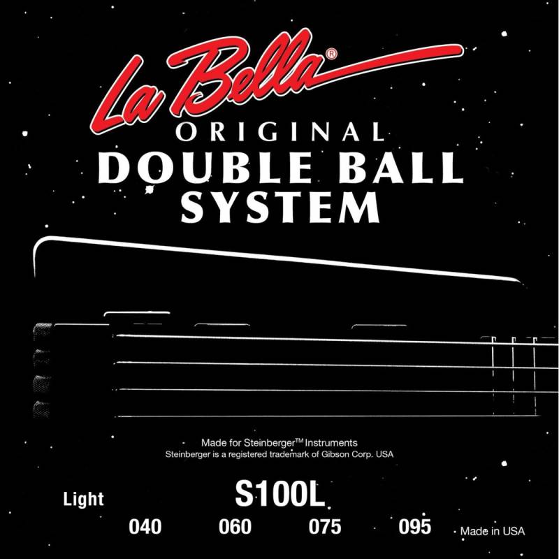 Струны для бас-гитары La Bella S100L Double Ball Steinberger Light 40/95