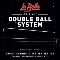 Струни для бас-гітари La Bella S100S Double Ball Steinberger Standart 45/105