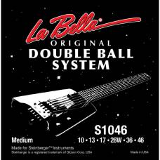 Струны для электрогитары La Bella S1046 Double Ball Steinberger Regular 10/46