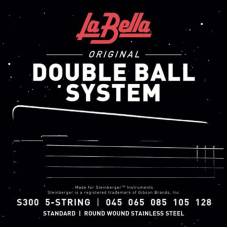 Струны для бас-гитары La Bella S300 Double Ball Steinberger 5-Strings 45/128