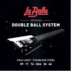 Струни для електрогітари La Bella S946 Double Ball Steinberger Light 9/46