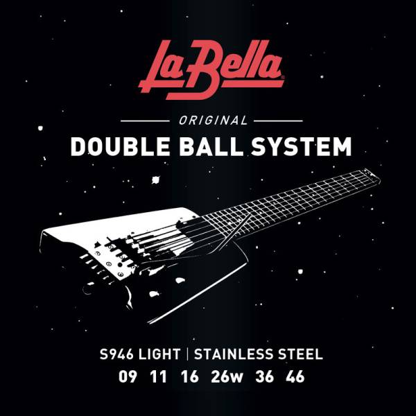 Струны для электрогитары La Bella S946 Double Ball Steinberger Light 9/46