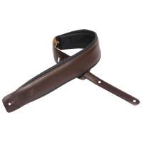 Ремень для гитары LEVY'S DM1PD-DBR Larsen Leather Deluxe Series (Dark Brown)