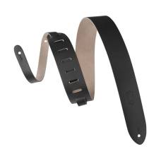 Ремінь для гітари LEVY'S M12-BLK Lead Leather Series (Black)