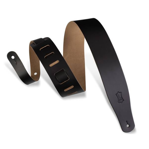 Ремінь для гітари LEVY'S M26-BLK Streamline Leather Series (Black)