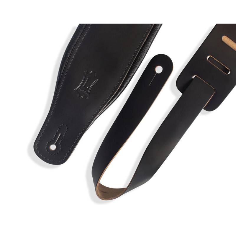 Ремень для гитары LEVY'S M26PD-BLK Amped Leather Series (Black)