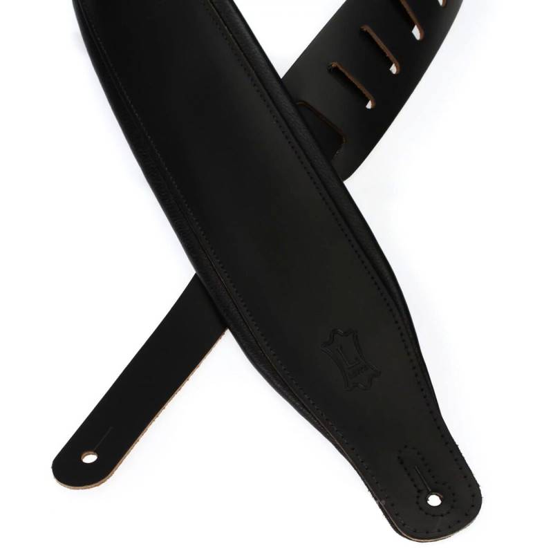 Ремень для гитары LEVY'S M26PD-BLK Amped Leather Series (Black)