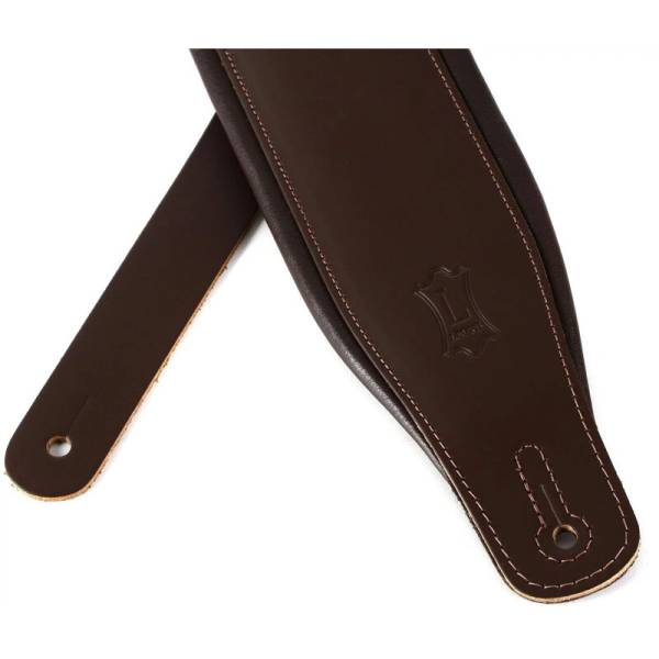 Ремінь для гітари LEVY'S M26PD-DBR_DBR Amped Leather Series (Dark Brown)
