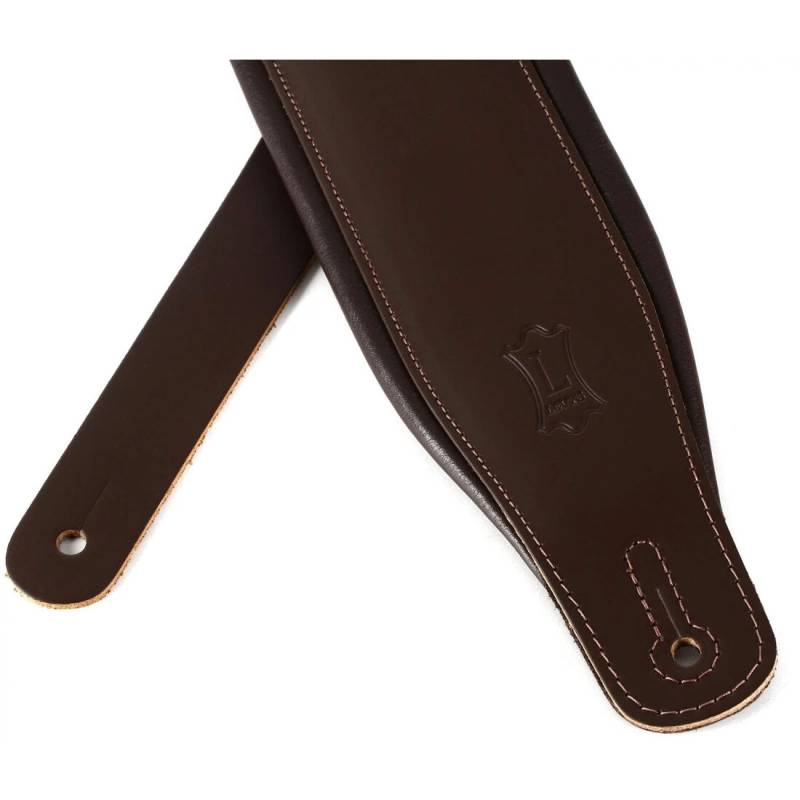 Ремень для гитары LEVY'S M26PD-DBR_DBR Amped Leather Series (Dark Brown)