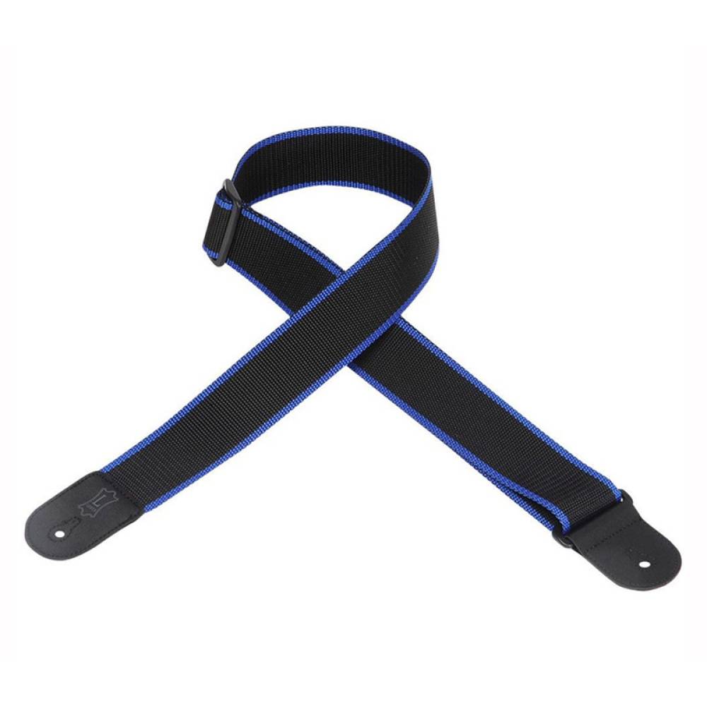Ремень для гитары Levy's M8 POLY-BKB Polypropylene Guitar Strap Black and Blue