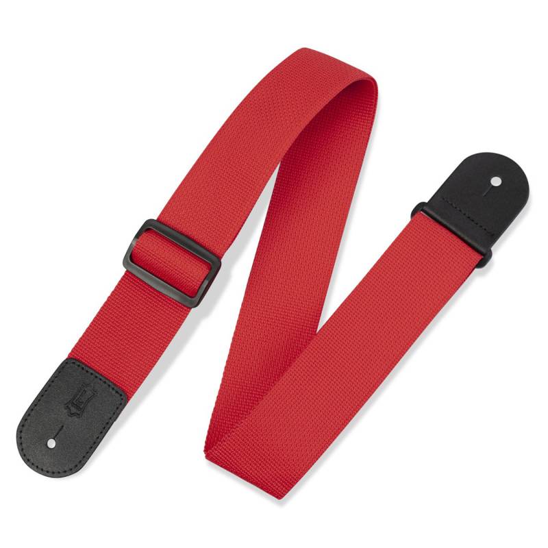 Ремінь для гітари Levy's M8 POLY-RED Polypropylene Guitar Strap Red