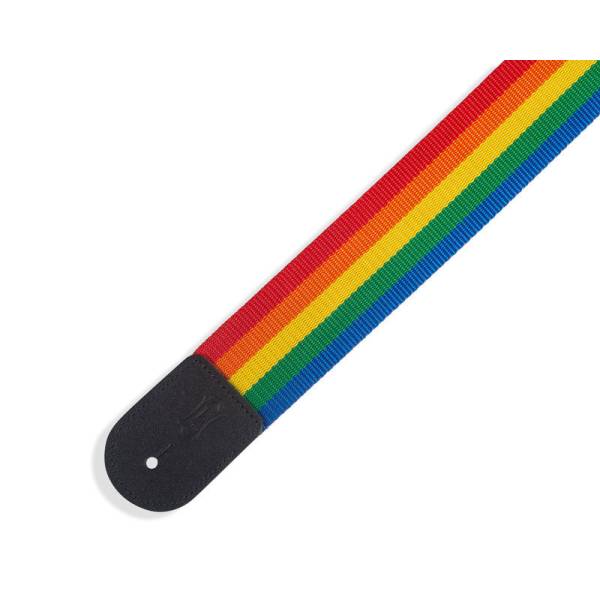 Ремінь для гітари LEVY'S M8POLY-RNB Single Tone Solid Colored Poly Series (Rainbow)
