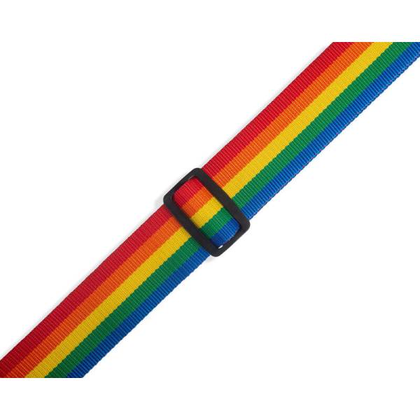 Ремінь для гітари LEVY'S M8POLY-RNB Single Tone Solid Colored Poly Series (Rainbow)