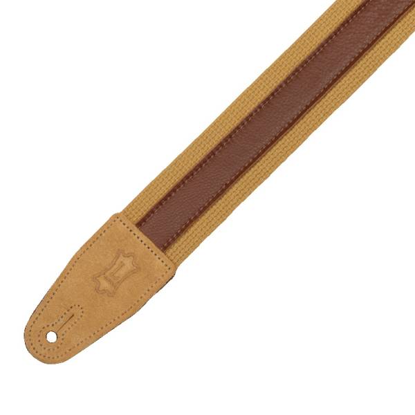 Ремінь для гітари LEVY'S MC2CG-TAN-TAN Cotton Combo Series (Tan/Tan)