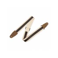 Ремінь для гітари Levy's MC2CG-NAT-DBR Cotton Combo Series (Natural/Dark Brown)