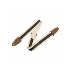 Ремінь для гітари Levy's MC2CG-NAT-DBR Cotton Combo Series (Natural/Dark Brown)