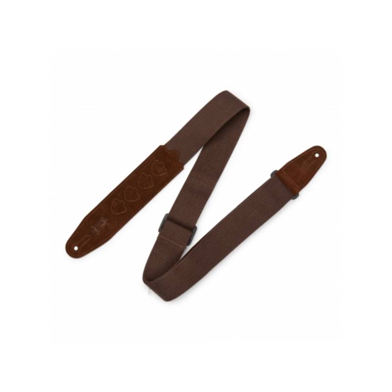 Ремінь для гітари Levy's MC2PH-BRN PickPocket Cotton Series (Brown)