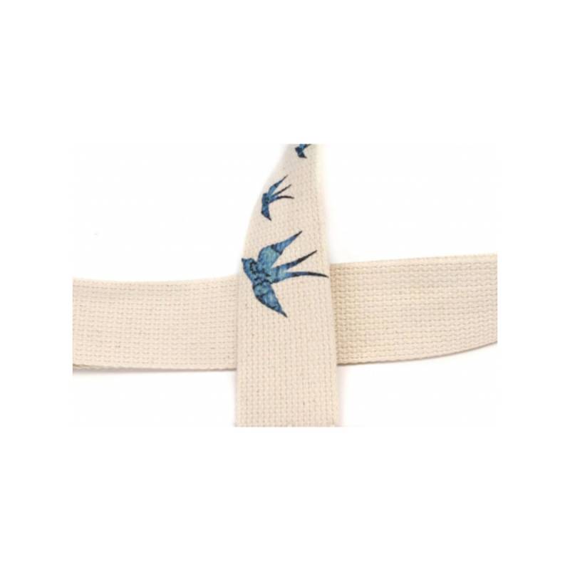 Ремінь для гітари Levy's MC8U-006 Nature Cotton Series (Blue Bird)