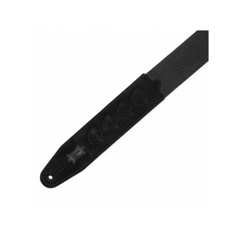 Ремінь для гітари Levy's MC2PH-BLK PickPocket Cotton Series (Black)