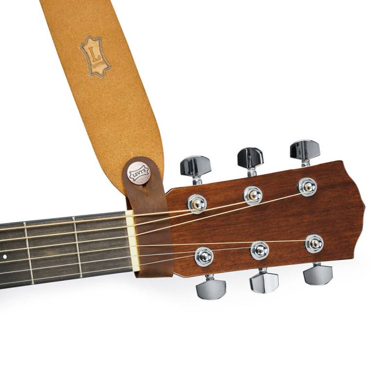 Ремень для гитары LEVY'S MM18CH-BRN ACOUSTIC ADAPTER (BROWN)