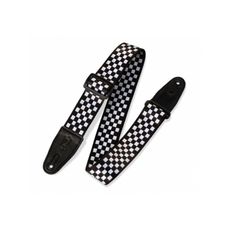 Ремінь для гітари Levy's MP-28 Graphic Waves Series (Checkerboard)