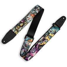 Ремень для гитары LEVY'S MP2TAT-003 Tattoo Series (New School)