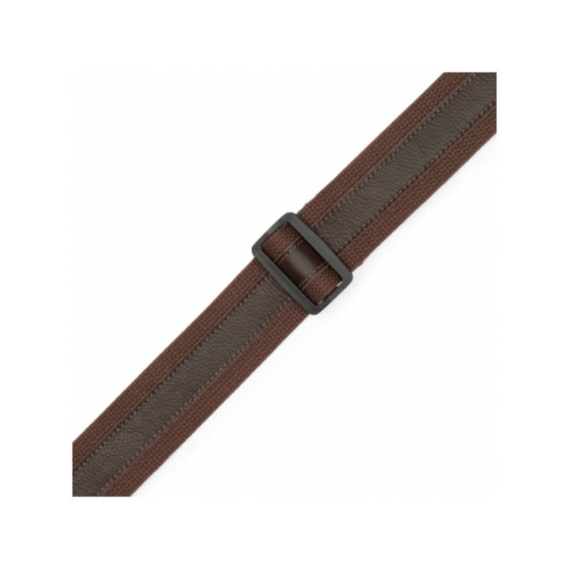 Ремінь для гітари Levy's MC2CG-BRN-DBR Cotton Combo Series (Brown/Dark Brown)