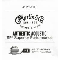 Струна Martin 41M12HTT Authentic Tin Plated Plain Steel .012