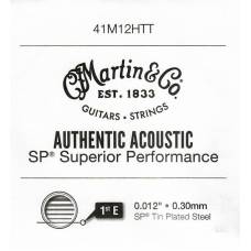 Струна Martin 41M12HTT Authentic Tin Plated Plain Steel .012