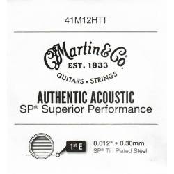 Струна Martin 41M12HTT Authentic Tin Plated Plain Steel .012