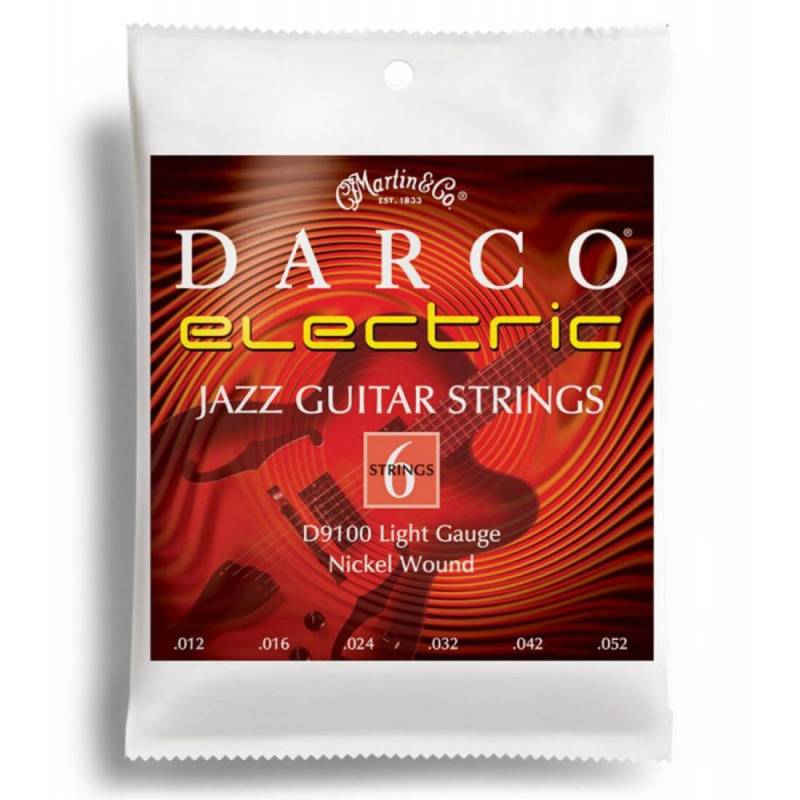 Струни для електрогітари Martin D9100 Darco Light Jazz Nickel Wound 12/52