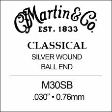 Струна Martin M30SB Silver Wound 4th Ball End .030