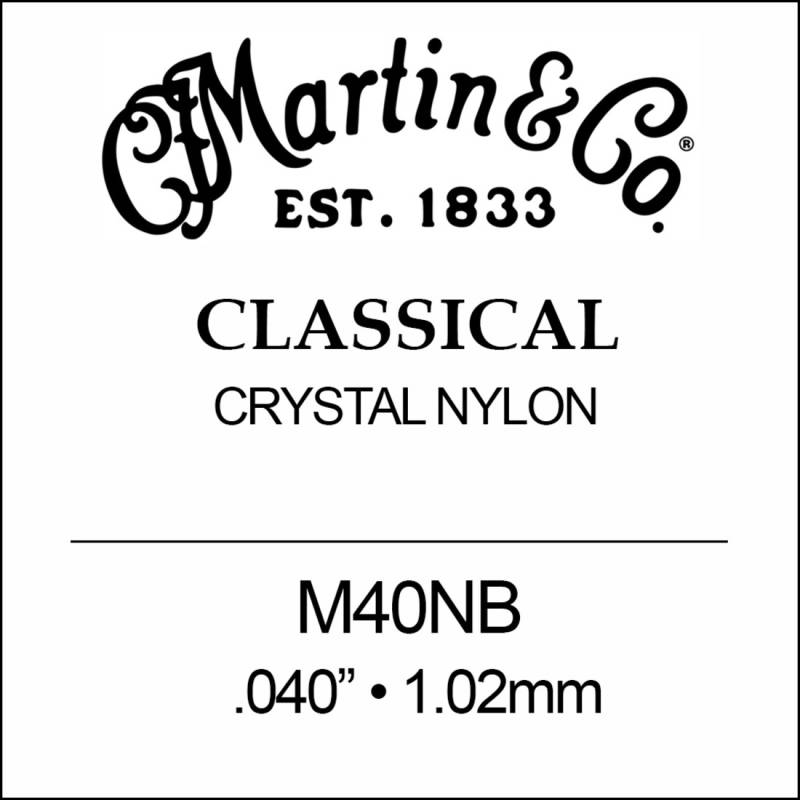 Струна Martin M40NB 3rd Nylon Ball End .040