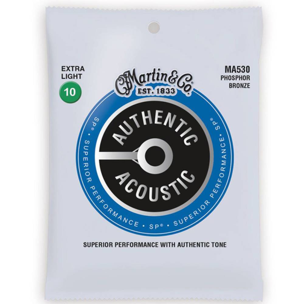 Струни для акустичної гітари Martin MA530 92/8 Phosphor Bronze Extra Light 10/47