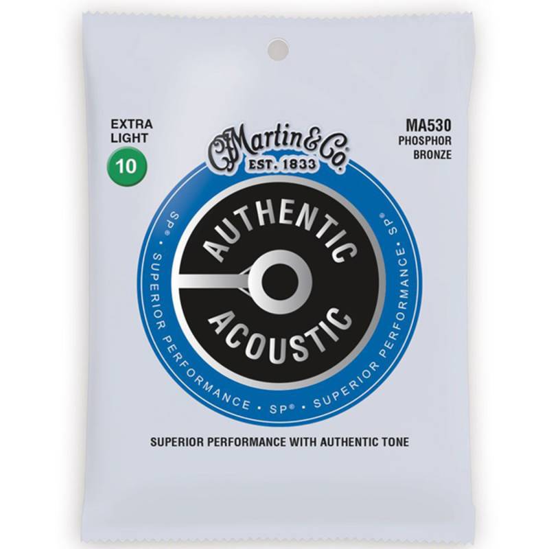 Струны для акустической гитары Martin MA530 92/8 Phosphor Bronze Extra Light 10/47